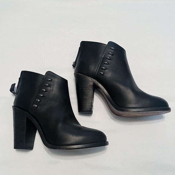 Rag & Bone Alwyn Leather Heeled Ankle Boot, Size 37.5 - Picture 2 of 8